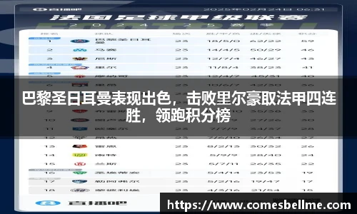 巴黎圣日耳曼表现出色，击败里尔豪取法甲四连胜，领跑积分榜