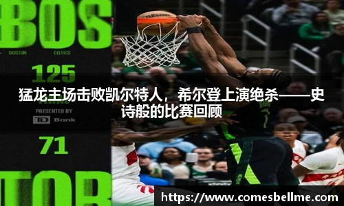 猛龙主场击败凯尔特人，希尔登上演绝杀——史诗般的比赛回顾
